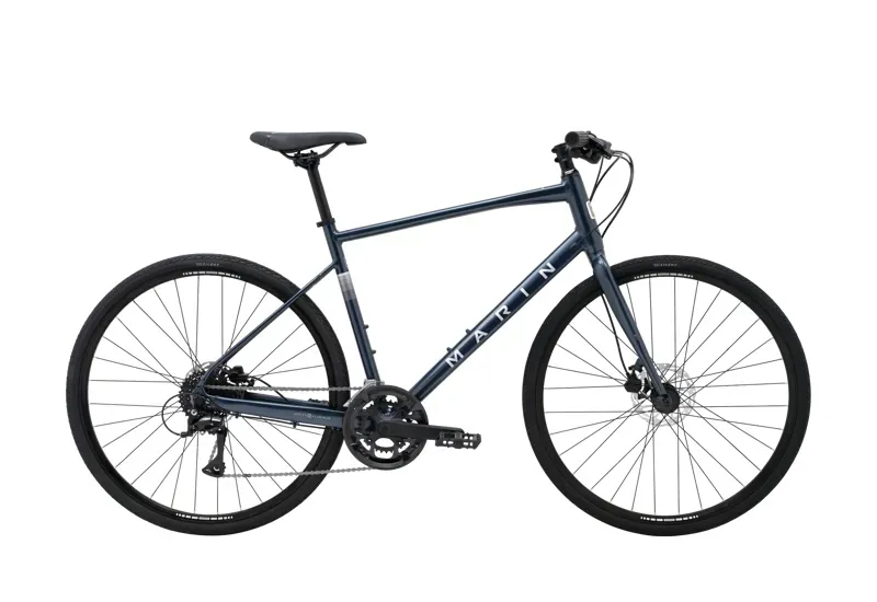 Marin Fairfax 2 Hybrid Bike in Blue Silver