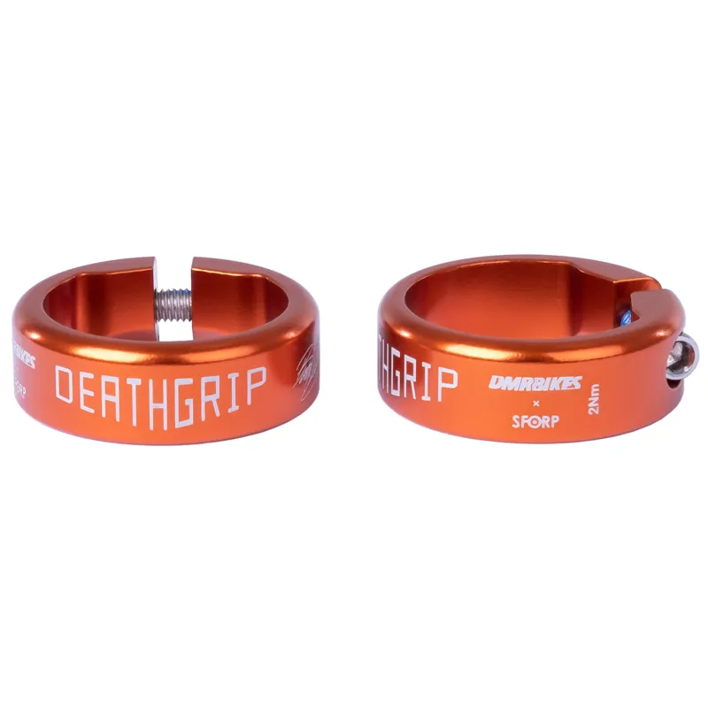 DMR Replacement DeathGrip MTB Bar Grip Collar 2-pack in Orange 