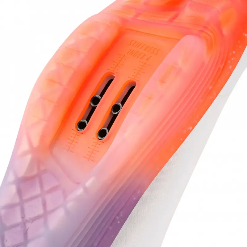 Fizik Tempo Beat Shoes in White/Orange-4