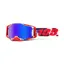 100% Armega HiPER Mirror Blue Lens Goggles in Morpho