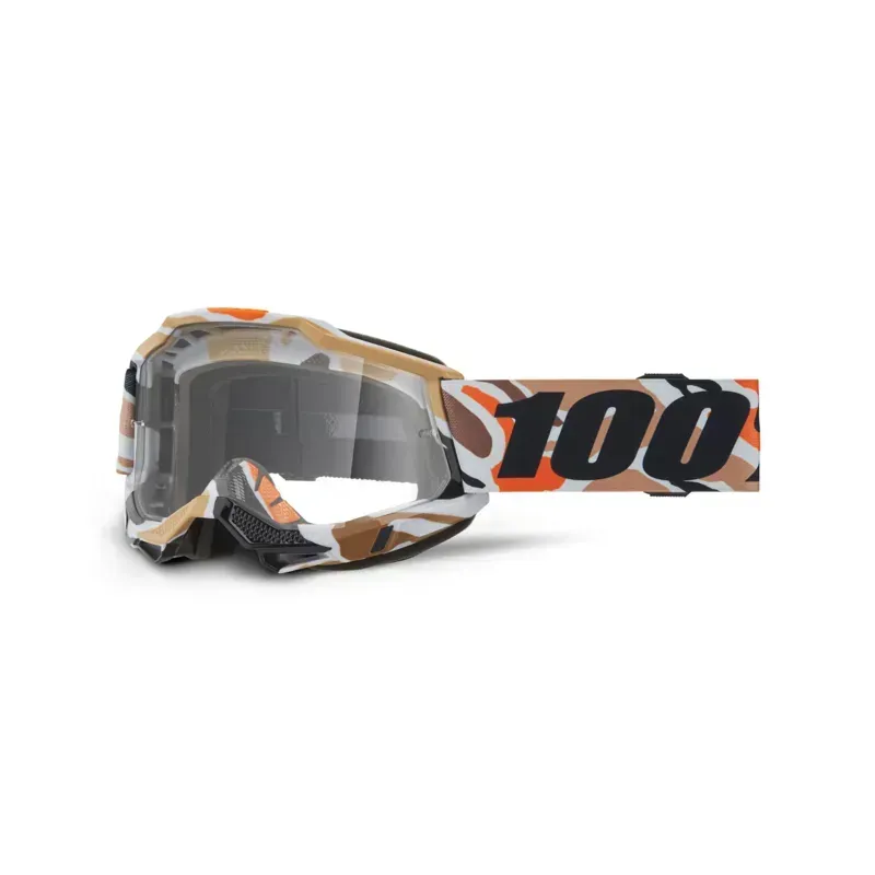 100% Accuri 2 Clear Lens Goggles in Flea