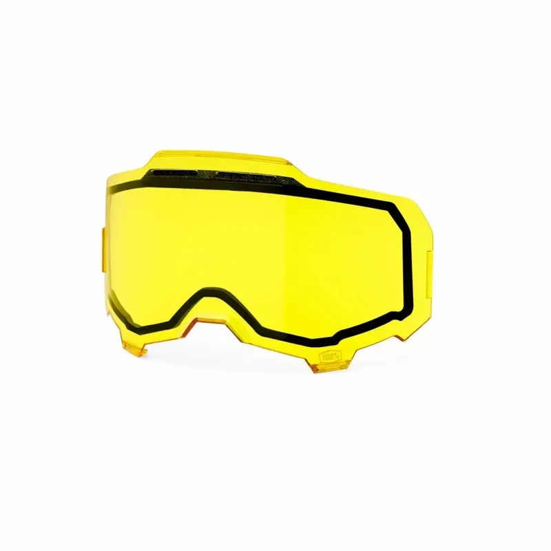 100% Armega Replacement Dual Pane Vented Lens In Yellow