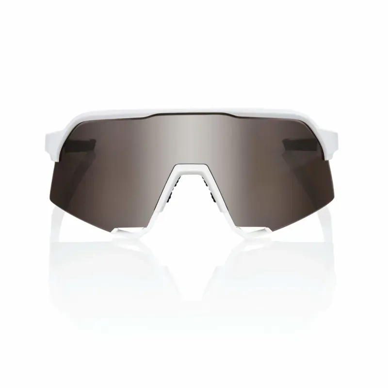 100% S3 Glasses Mirror Lens In White/ HiPER Silver-1
