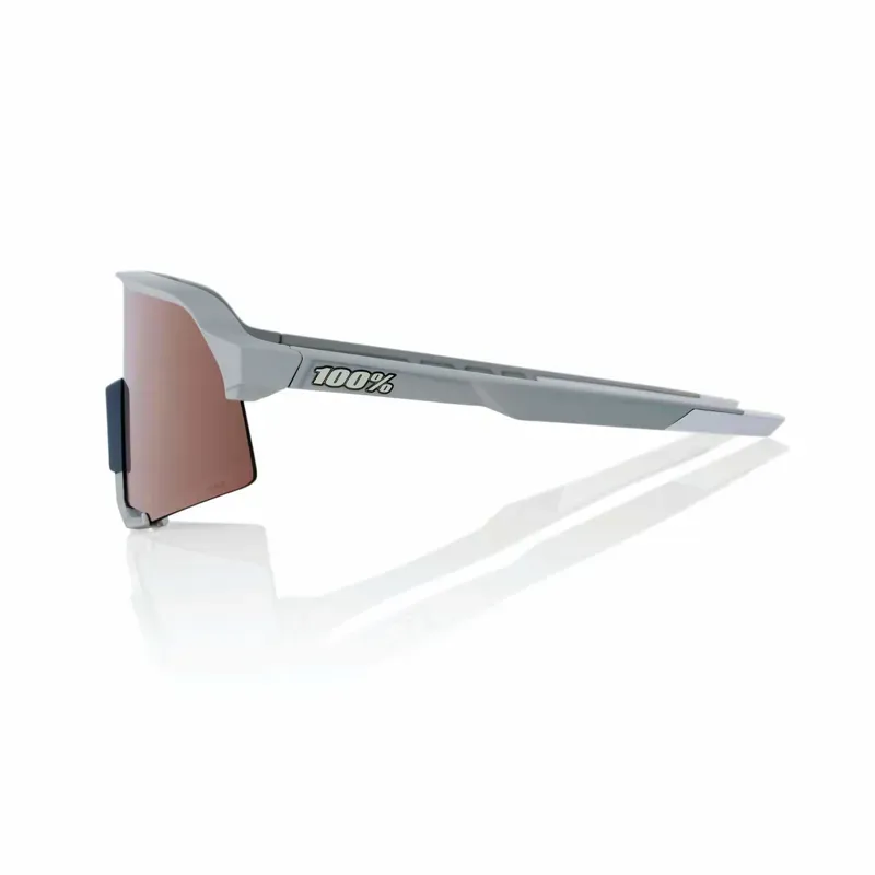 100% S3 Glasses Mirror Lens In Soft Tact Stone Grey/HiPER Crimson Silver-2