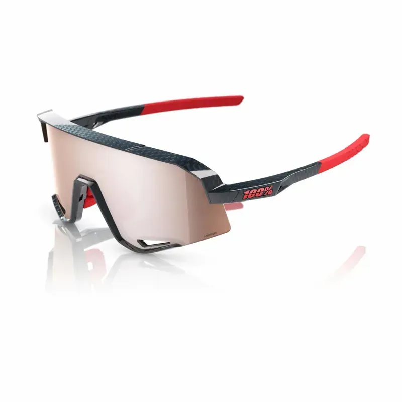 100% Slendale HiPER Crimson Silver Lens Glasses in Carbon Fibre