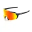 100% Korbin HiPER Red Multilayer Mirror Lens Glasses in Gloss Metallic Back