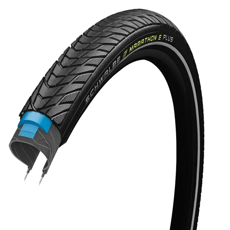 Schwalbe Marathon E-Plus 700x45c Performance Clincher Tire in Black