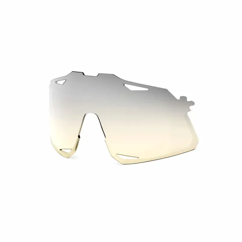 100% Hypercraft Replacement Polycarbonate Lens Lowlight In Yellow Silver Mirror
