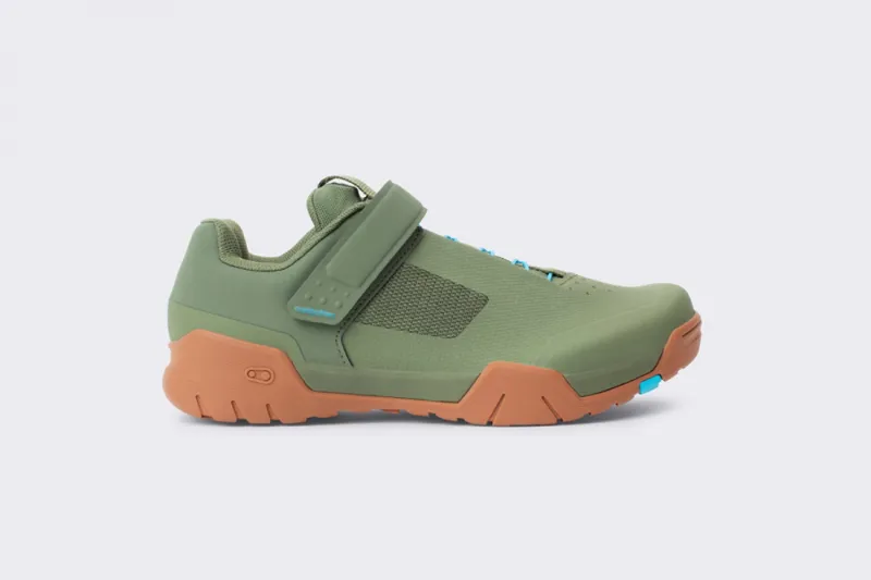 Crankbrothers Mallet E Speedlace Shoes in Green/Blue/Gum