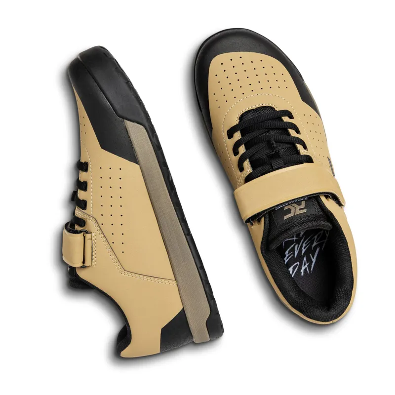 Ride Concepts Hellion Clip Shoes in Khaki/Black