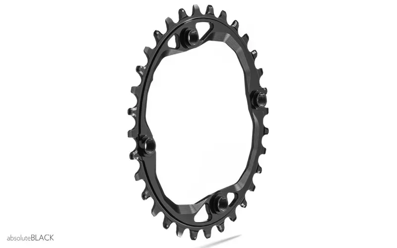 Absolute Black Oval 104-bcd 32-tooth Chainring in Black-2