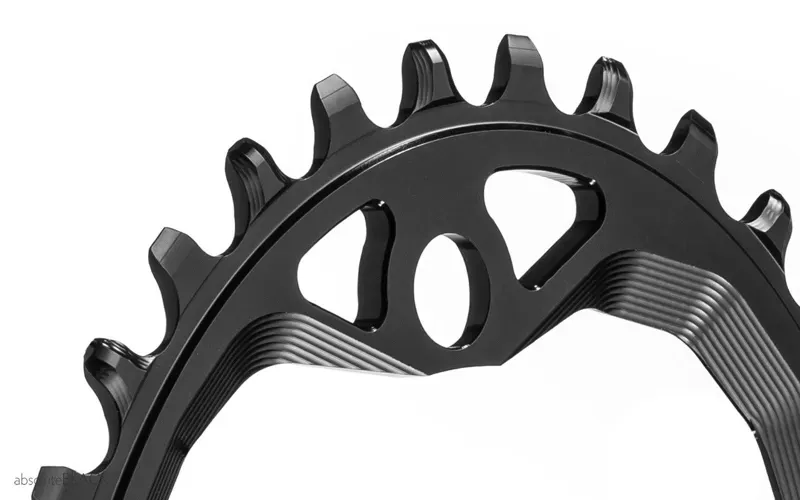 Absolute Black Oval 104-bcd 32-tooth Chainring in Black-3