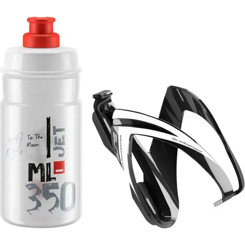 Elite Jet Youth 350ml Bottle w/ CEO Cage Kit in Clear/Red