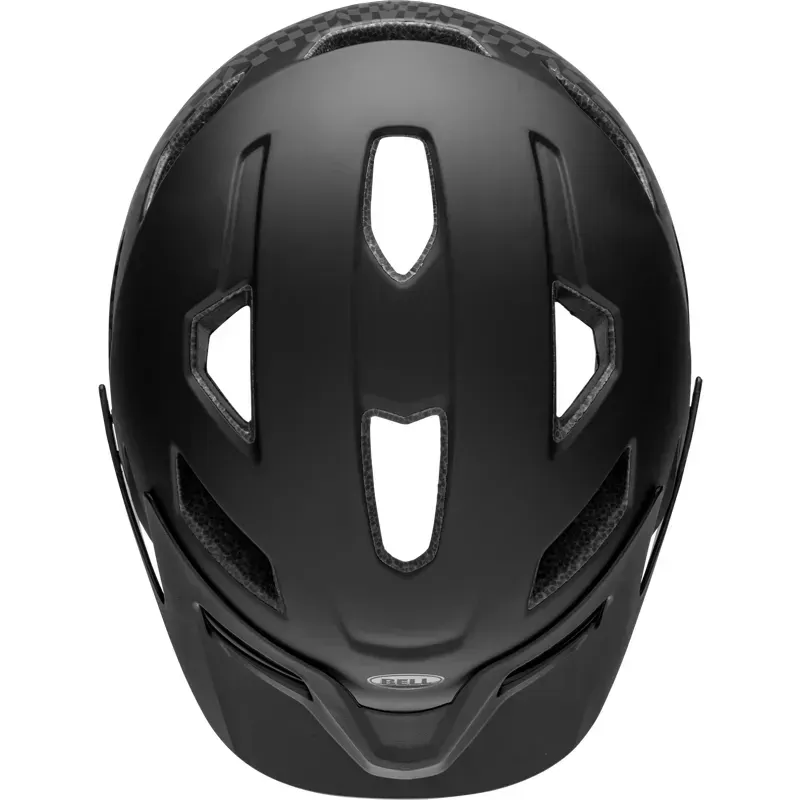 Bell Sidetrack Child Helmet in Wavy Checks/Matte Black-1