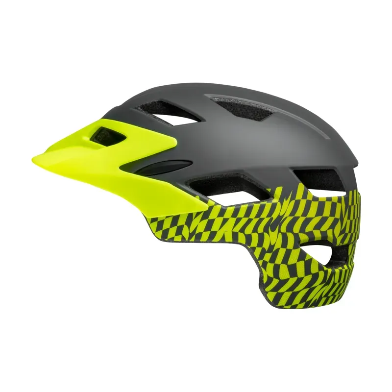 Bell Sidetrack Child Helmet in Wavy Checks/Yellow-4