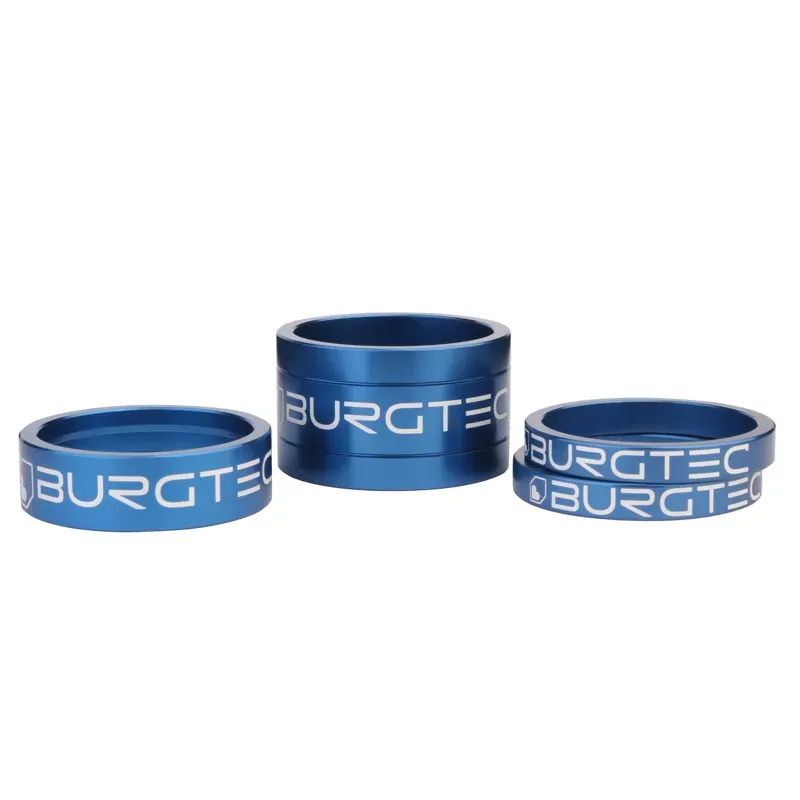 Burgtec Stem Spacer Kit in Deep Blue