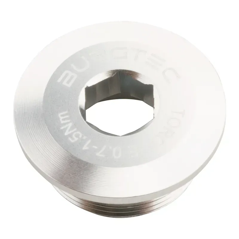 Burgtec Shimano Crank Bolt in Rhodium Silver