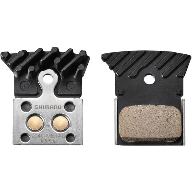 Shimano L04c-mf 1 Pair Disc Brake Pad Metal With Fin-1