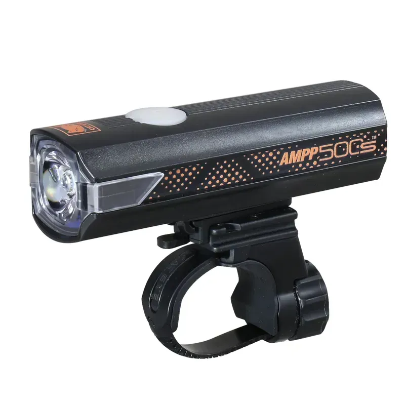 Cateye AMPP500S Colour Edition Front Bike Light in Black/Orange