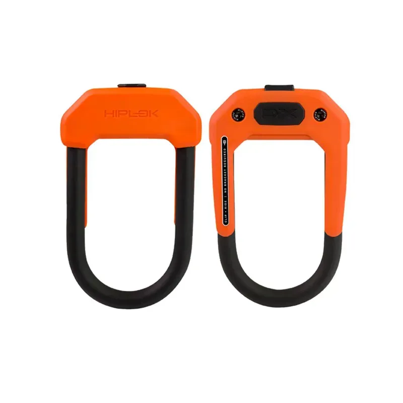 Hiplok DX Hardened Steel D-Lock in Orange
