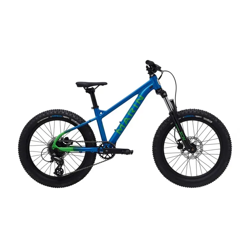 Marin San Quentin 20in Small Kids Bike in Gloss Blue/Green/Black