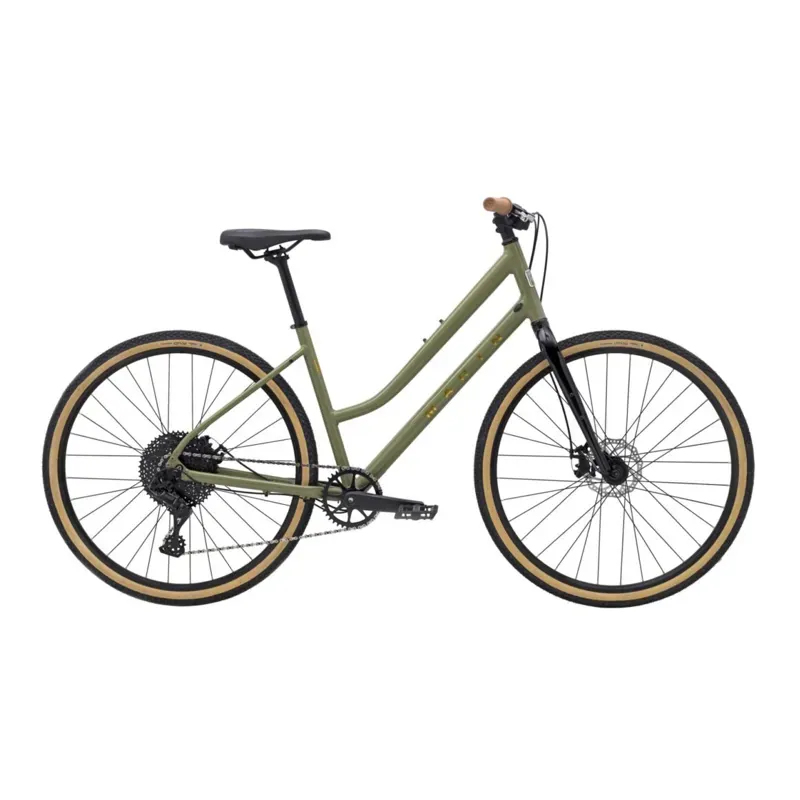 Marin Kentfield 2 ST Womens Hybrid Sports Bike in Gloss Green/Bronze