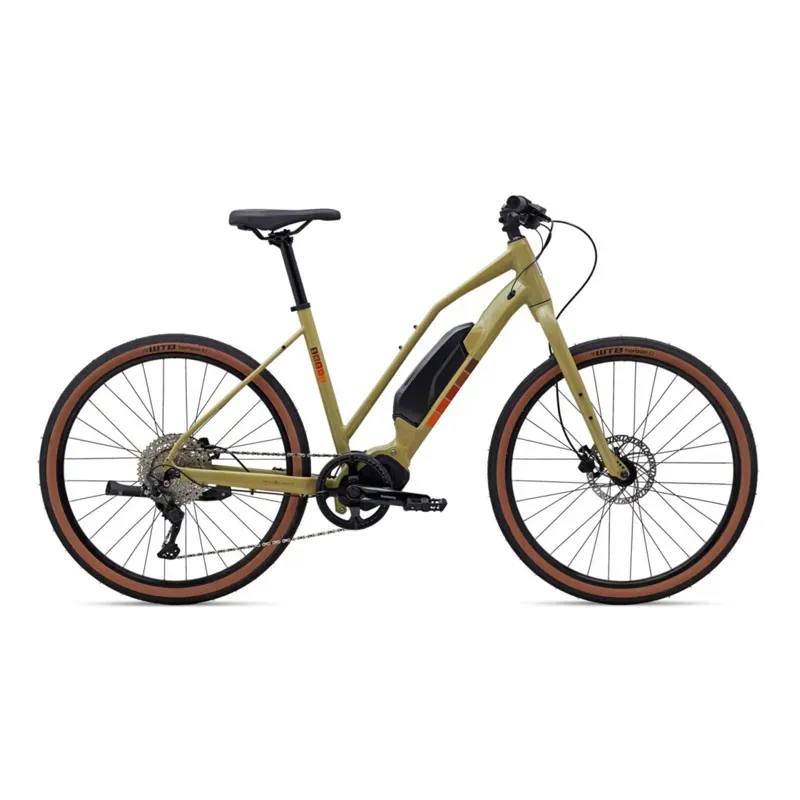 Marin Sausalito ST E1 Womens Electric Bike in Gloss Tan/Brown/Orange