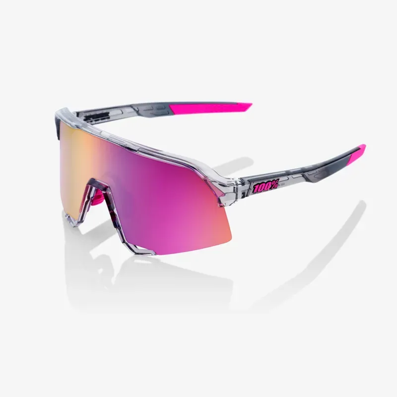 100% S3 Purple Multilayer Mirror Lens Sunglasses in Tokyo Nights