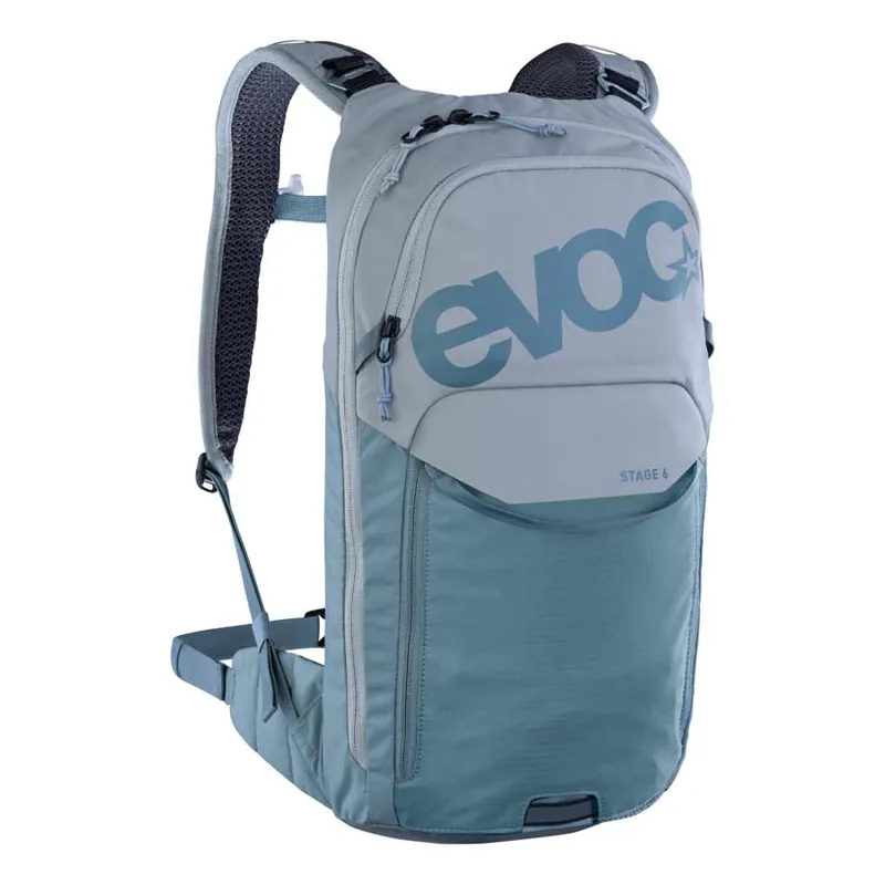 Evoc Stage 6 Hydration Pack in w/2L Bladder in Stone/Steel