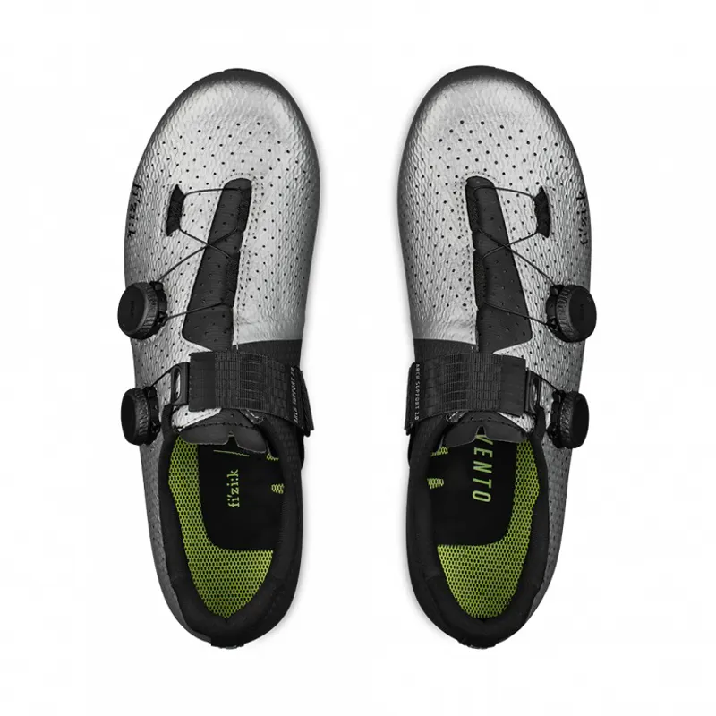 Fizik Vento Stabilita Carbon Road Shoes in Silver/Black