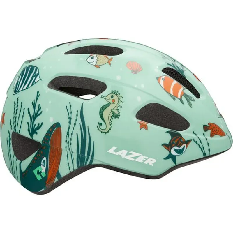 Lazer PNut KC Kids' Helmet in Sealife Green