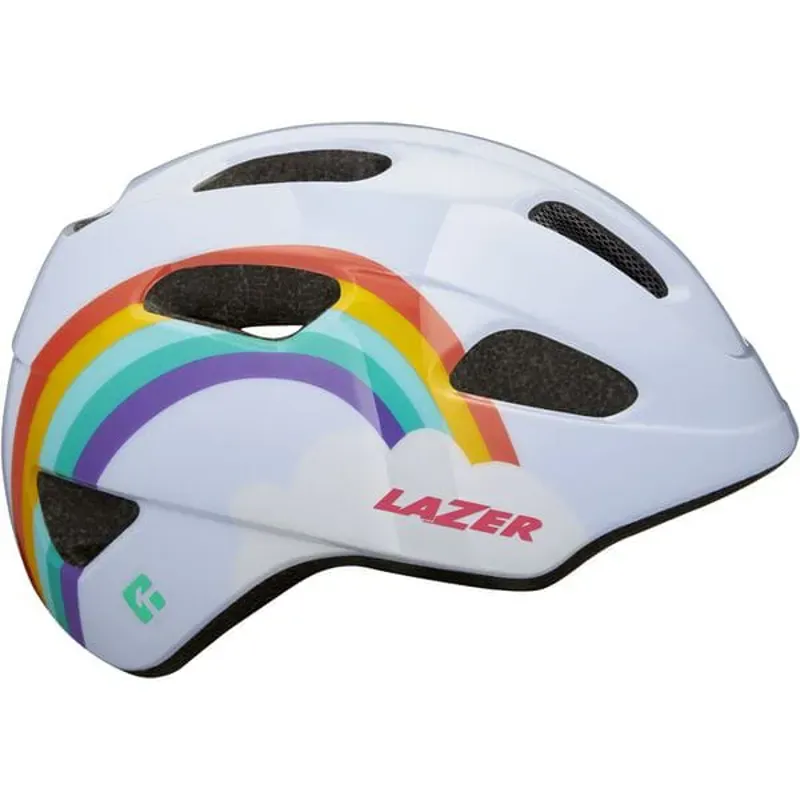 Lazer PNut KC Kids' Helmet in Rainbow White