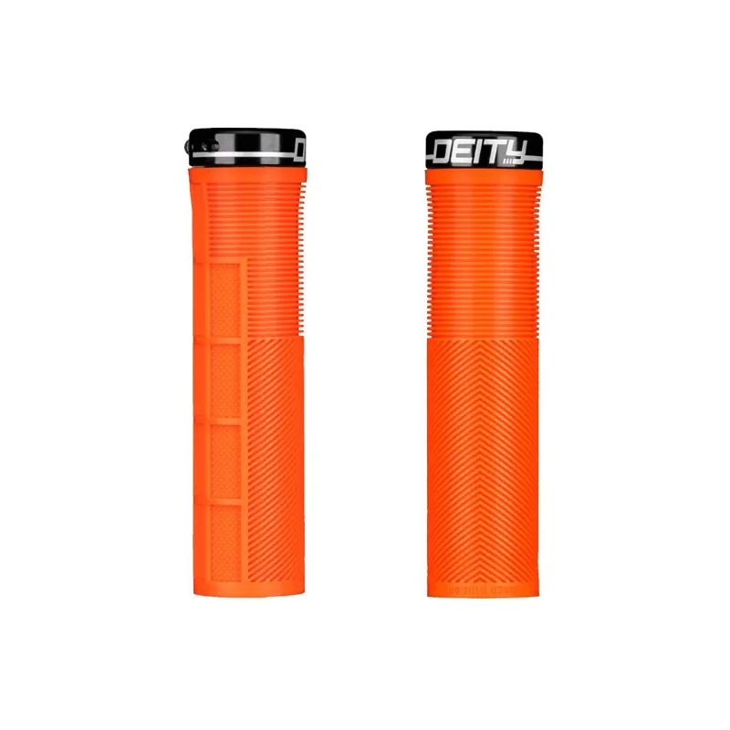Deity Knuckleduster Grips in Orange