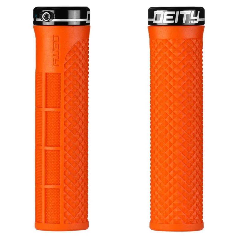 Deity Lockjaw Grips in Orange