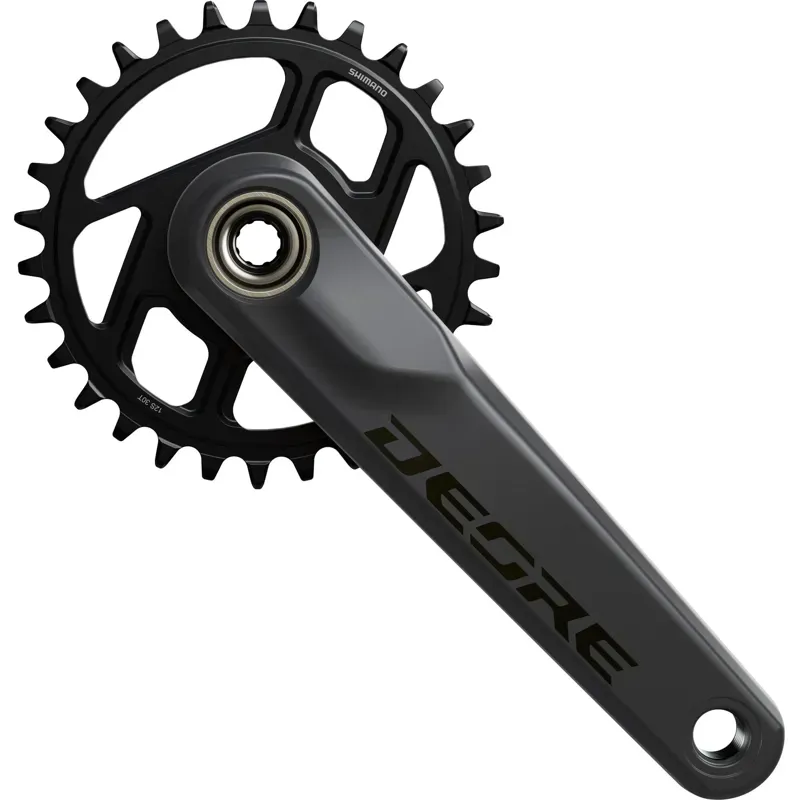 Shimano Deore FC-M6200 12-Speed 55mm Chainline 30T Chainset 165mm in Black