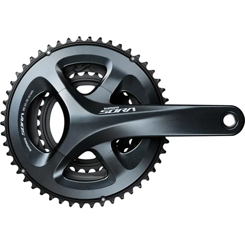 C/SET Sora R3030 50/39/30 165mm GY Grey 50 / 39 / 30 teeth 165 mm