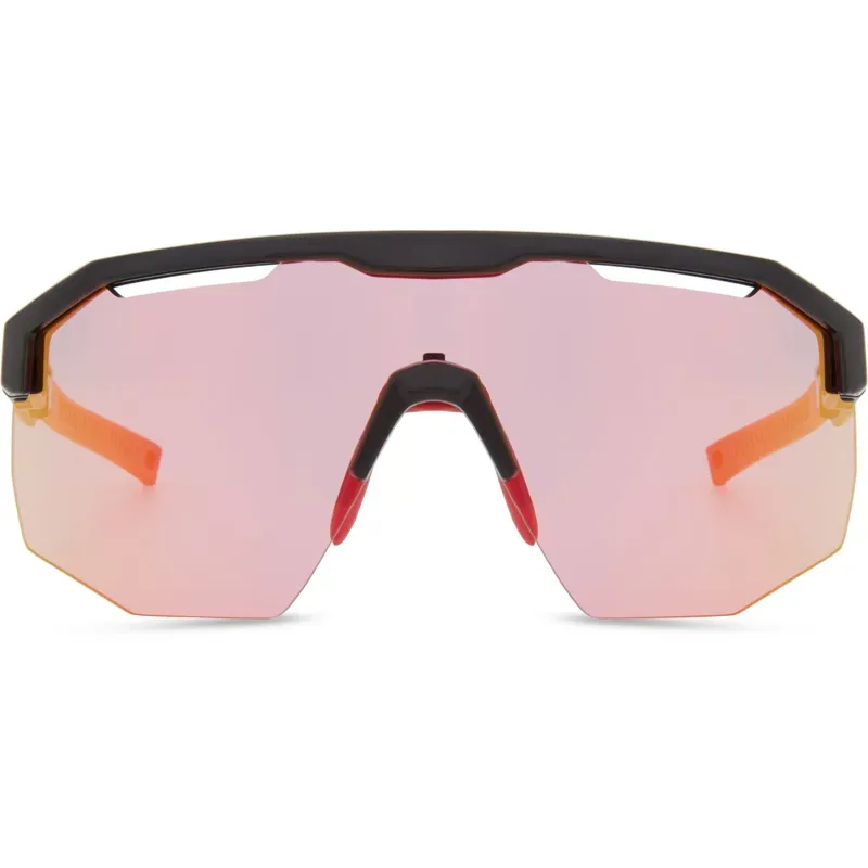 Madison Cipher Pink Rose Mirror Lens Sunglasses in Black-3