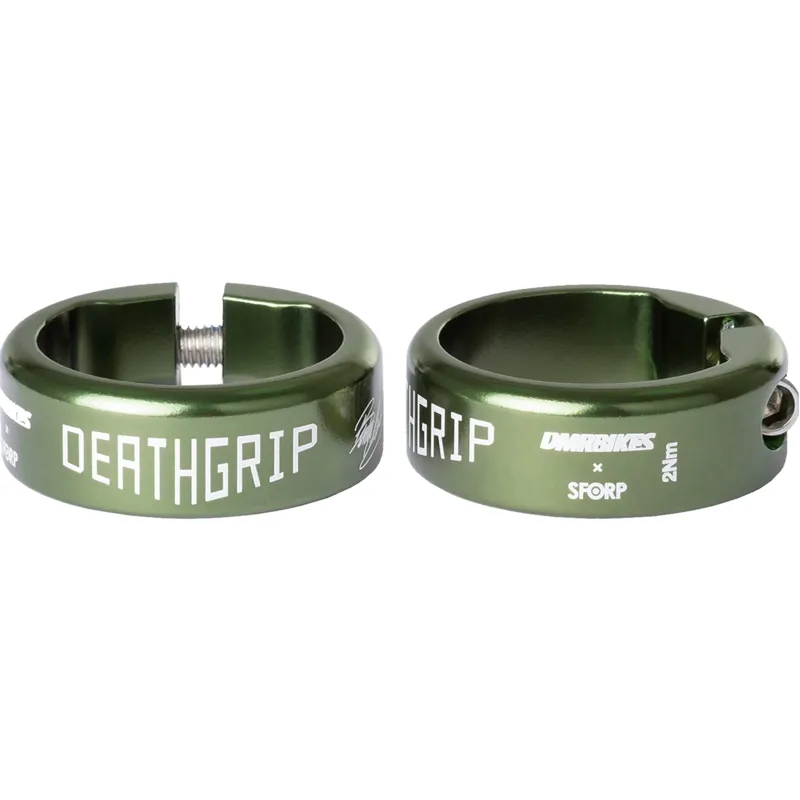 DMR Replacement DeathGrip MTB Bar Grip Collar 2-pack in Green