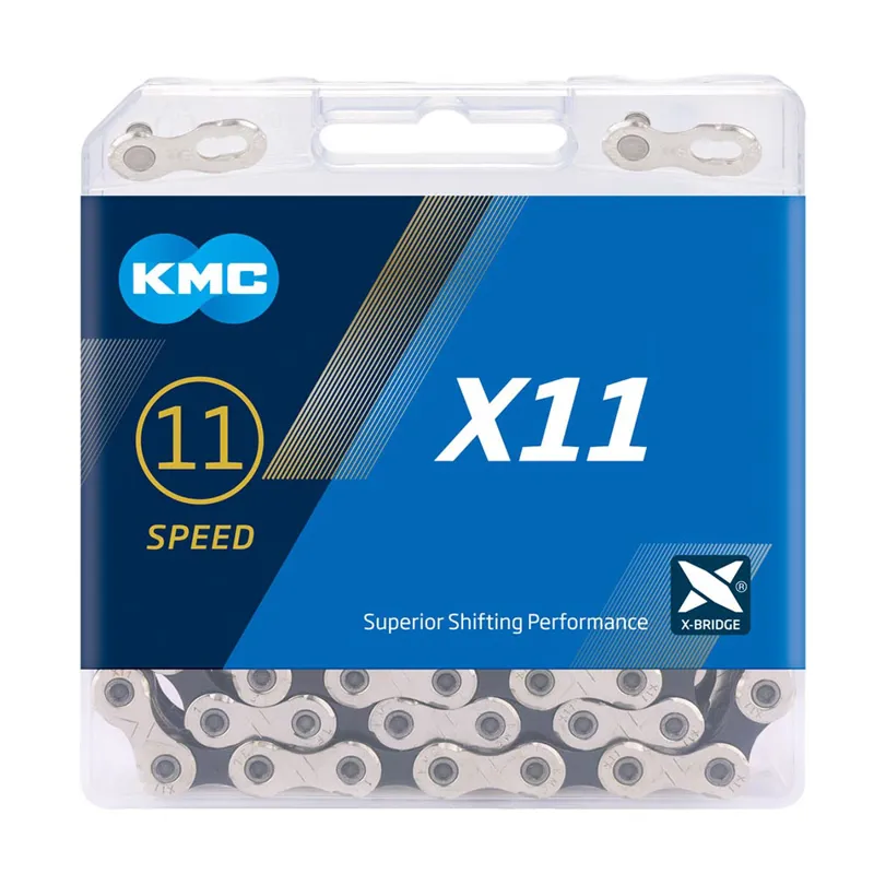 KMC X11 114/118L Chain in Silver/Black