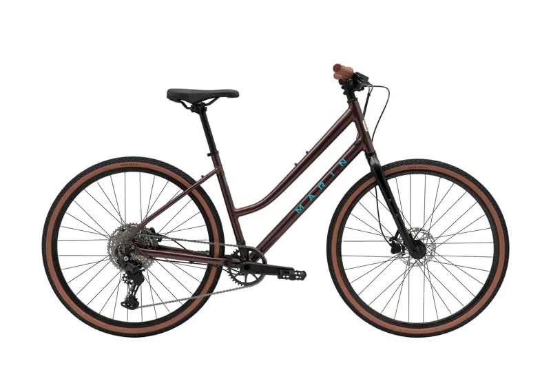 Marin Kentfield 3 ST Hybrid Bike in Brown