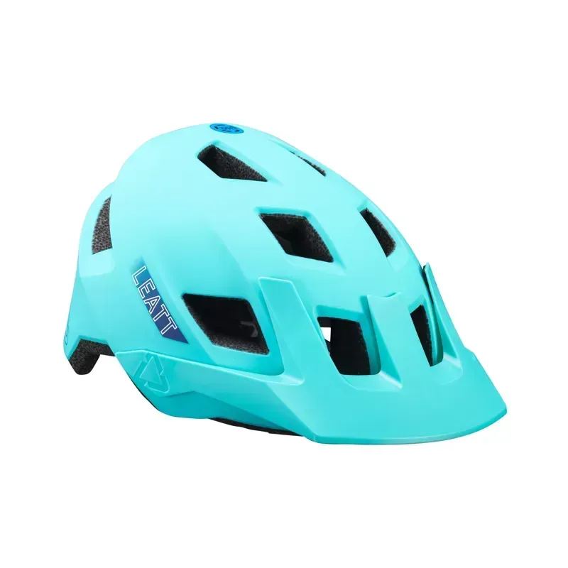 Leatt Junior All Mountain 1.0 50-54cm MTB Helmet in Aqua