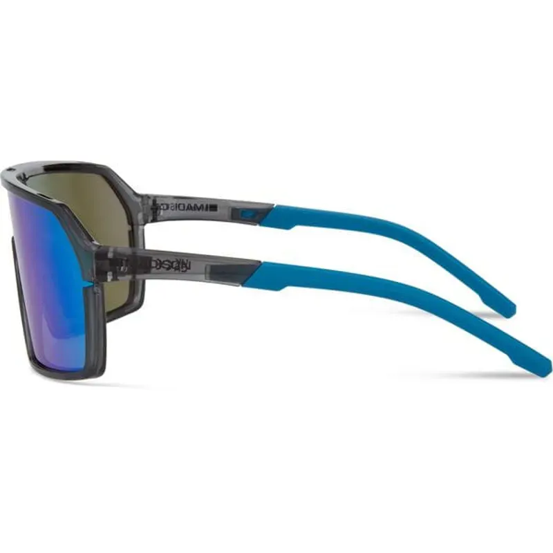 Madison Eyewear Crypto Crystal Gloss Smoke Sunglasses - Green Mirror Lens in Crystal Gloss Smoke-1