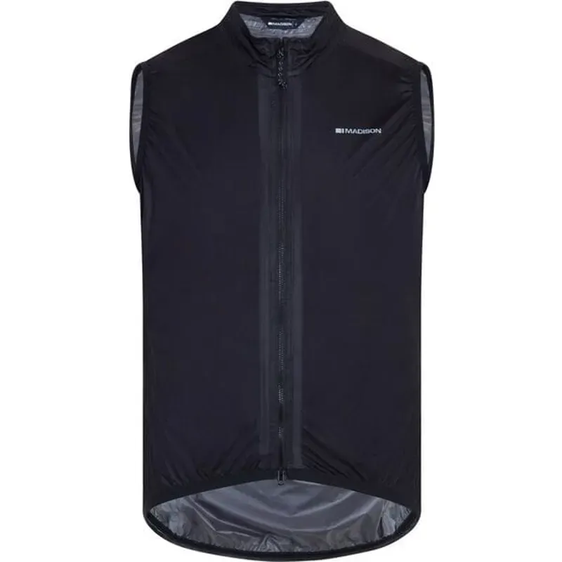 Madison Flux Men's Ultra Packable Waterproof Gilet in Black