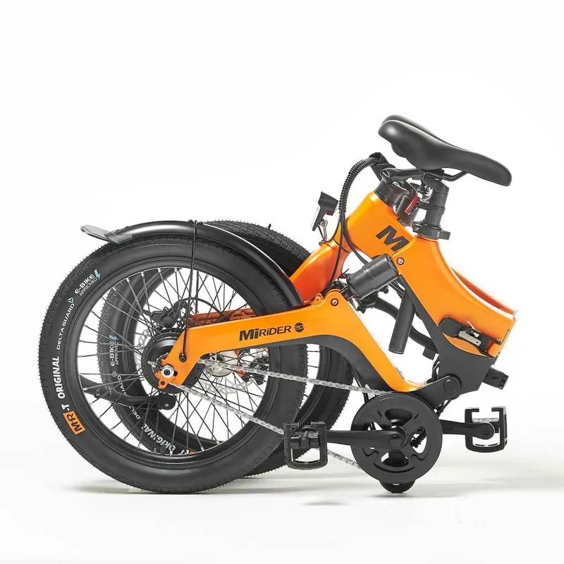 Mirider 20 Compact Folding Electric Bike in Ember Orange-2