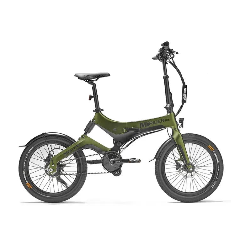 Mirider 20 GB3 Compact Folding Electric Bike in Aurora Green