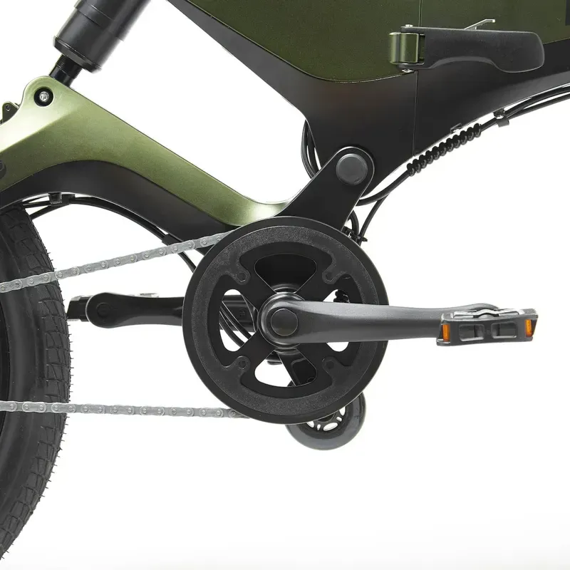 MiRiDER 20 Compact Folding Electric Bike in Aurora Green-8