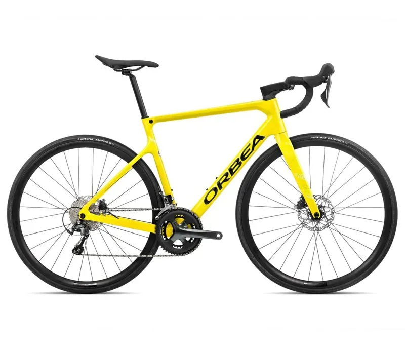 Orbea Orca M40 Road Bike In Sulfur Yellow/Night Black