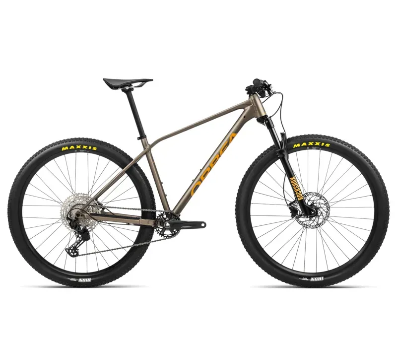 Orbea Alma H20 Hardtail Mountain Bike in Taupe Brown Matt/Mango