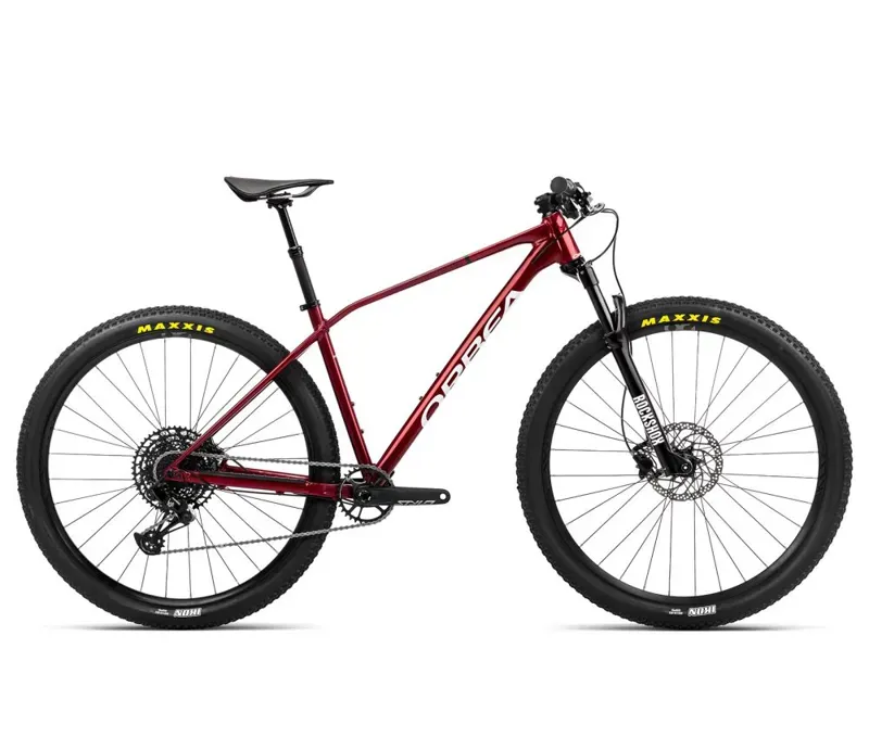 Orbea Alma H10-Eagle Hardtail Mountain Bike in Metallic Red/Chic White