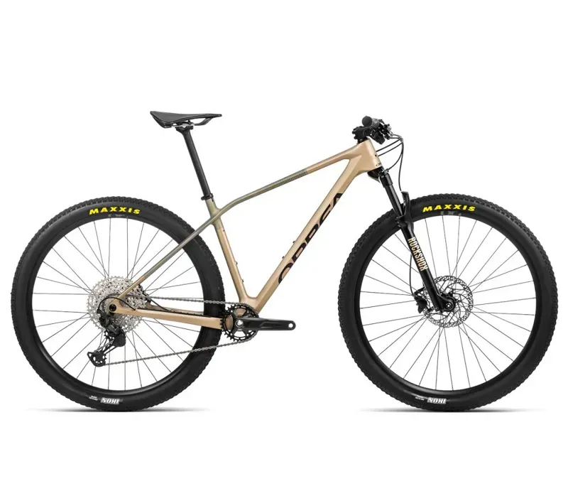 Orbea Alma M50 Hardtail Mountain Bike in Baobab Brown/Green Gold